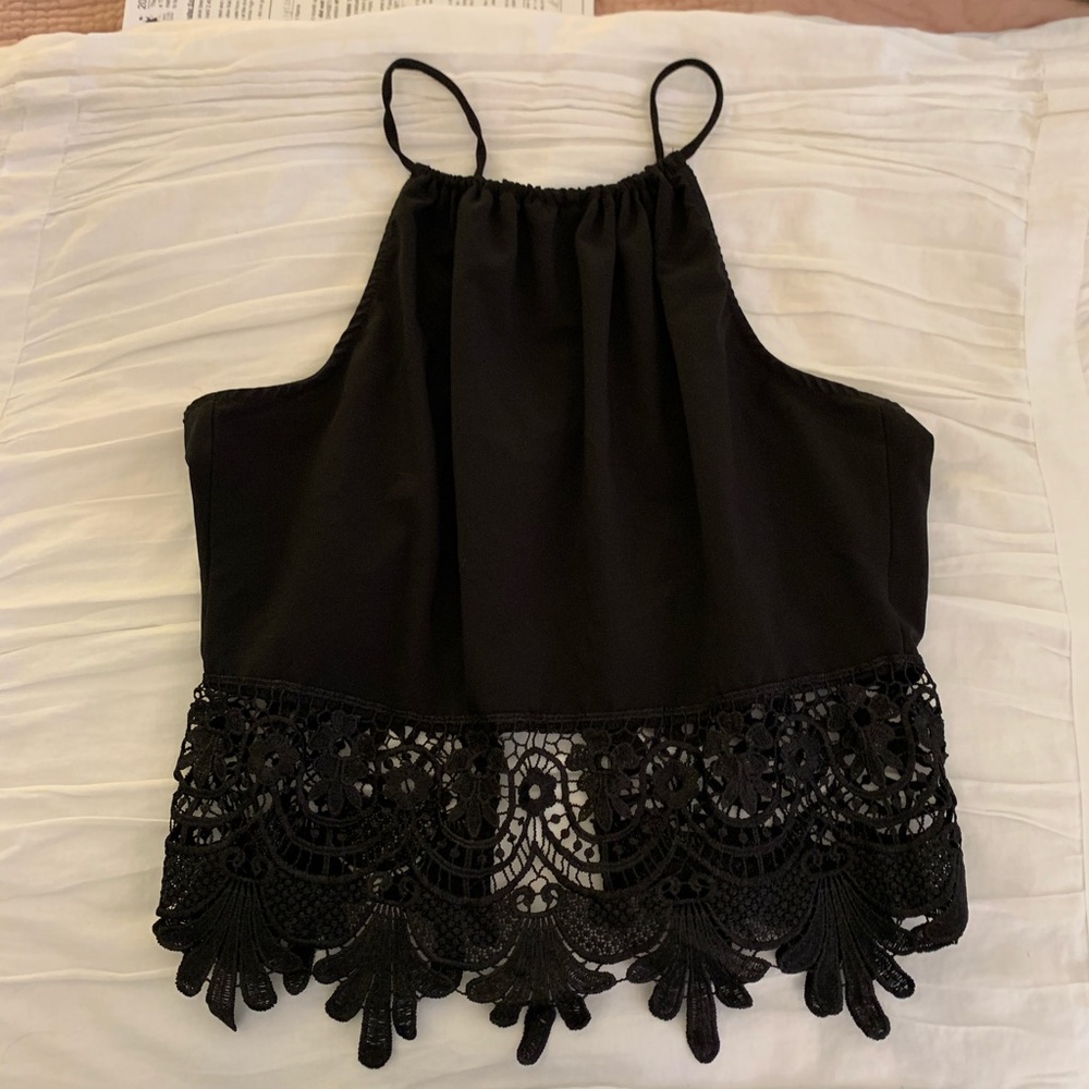 Open Back Lace Top